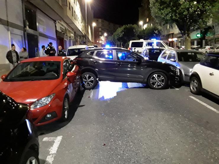 Accidente de circulación en Lugo / POLICÍA LOCAL DE LUGO