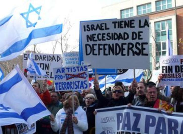 Manifestación a favor de Israel
