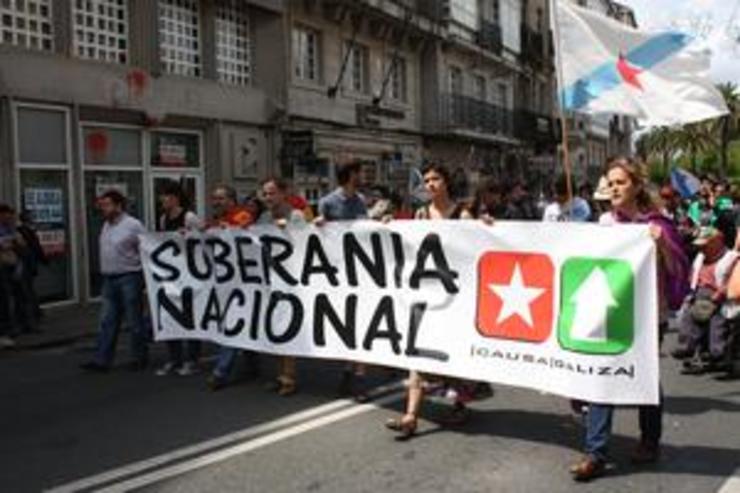 Faixa de Causa Galiza o 25 de Xullo de 2011