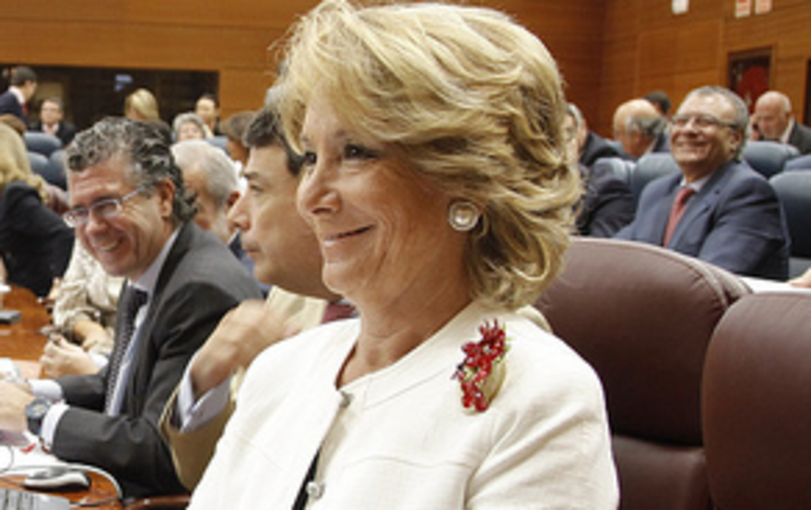 Esperanza Aguirre, presidenta da Comunidade de Madrid