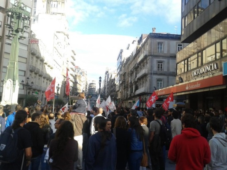 Concentración en Vigo para esixir a liberación de Manuel Quinteiro