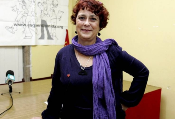 Carmen Iglesias, aínda deputada de Esquerda Unida 