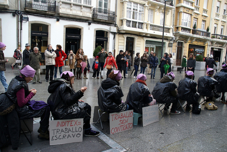 A campaña de boicot a Inditex denuncia o traballo escravo nos talleres do grupo 