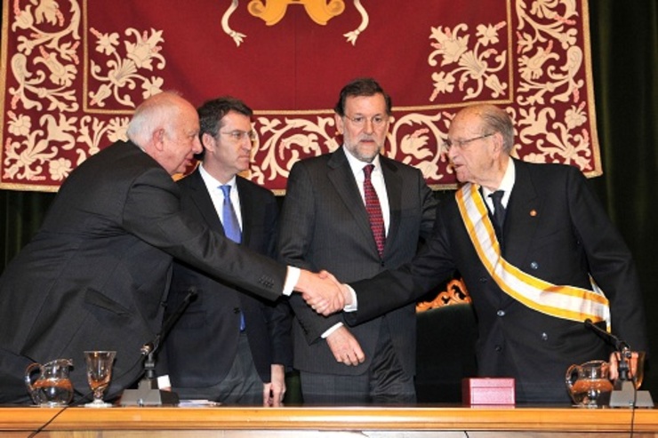 Albor recibe as felicitacións de Casares Long ante Feijóo e Rajoy