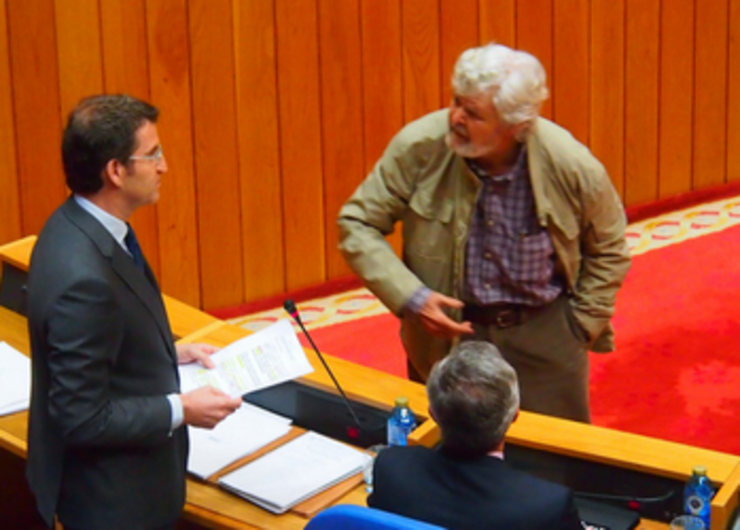 Beiras encárase con Feijoo no Parlamento /AGE Beiras encárase con Feijoo no Parlamento /AGE