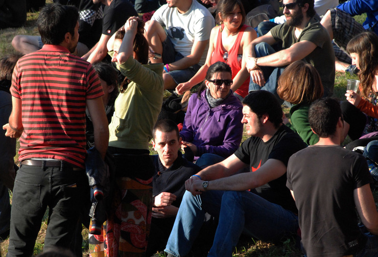 O público tomando o sol no Reperkusión 2013