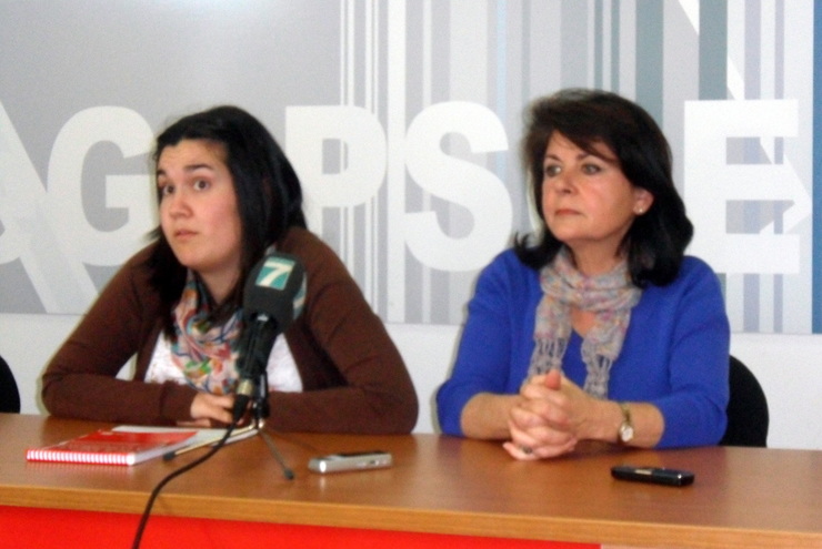 Vanesa Gómez, ex secretaria de Organización de XSG, e agora expedientada, durante a presentación do último congreso desta formación en Poio