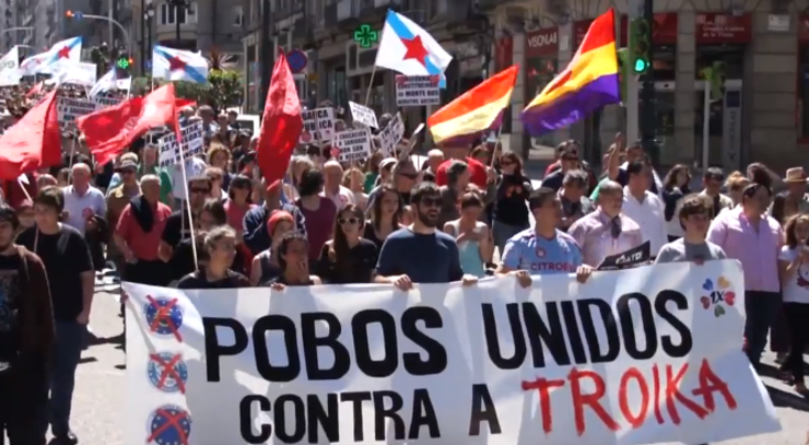 Manifestación contra a troika en Vigo 