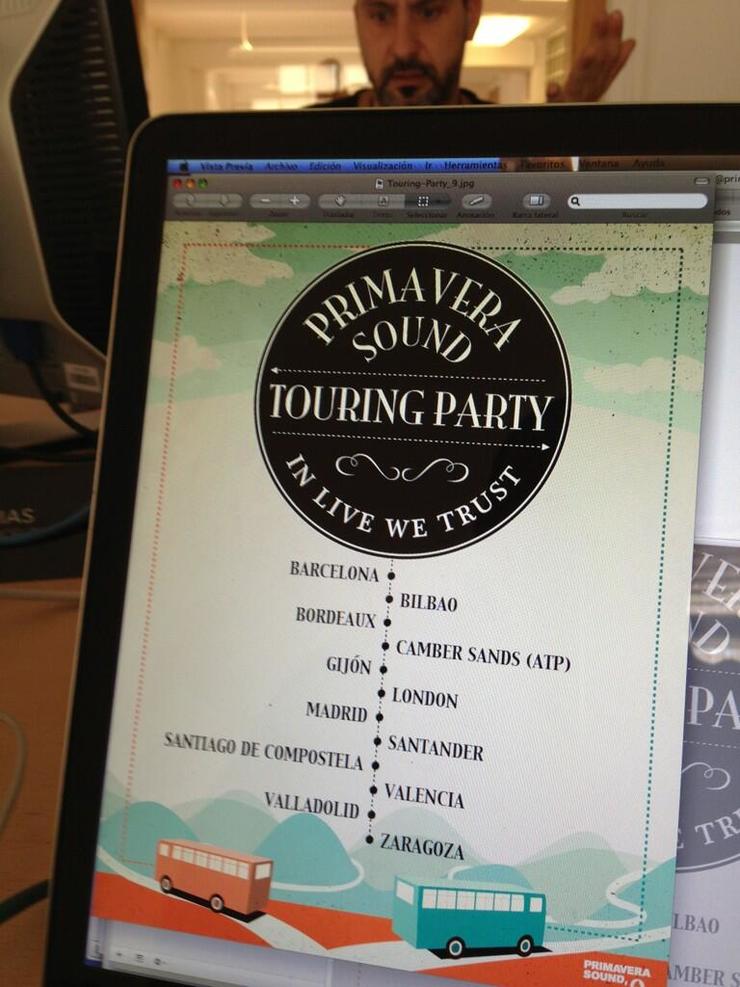 Cartel do Primavera Sound Tour Party 