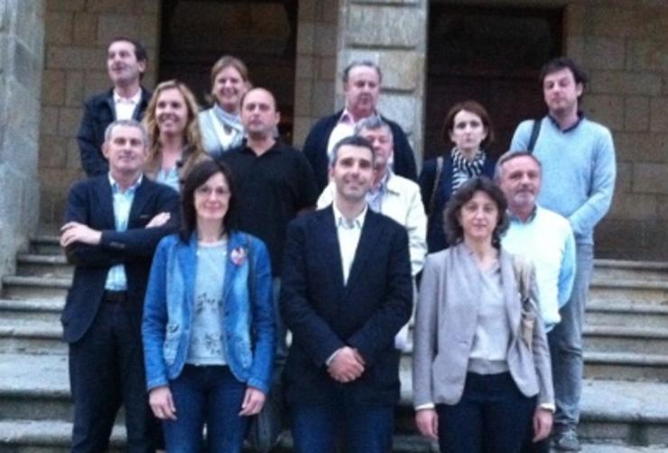 O alcalde de Ribadeo Ribadeo (Fernando Suarez, BNG) e os seus concelleiros