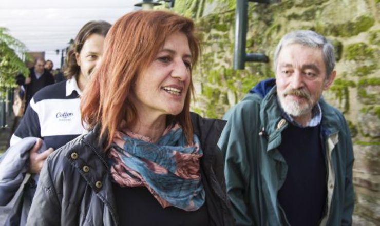 Consuelo Martínez con Luís Eyré, de Cerna