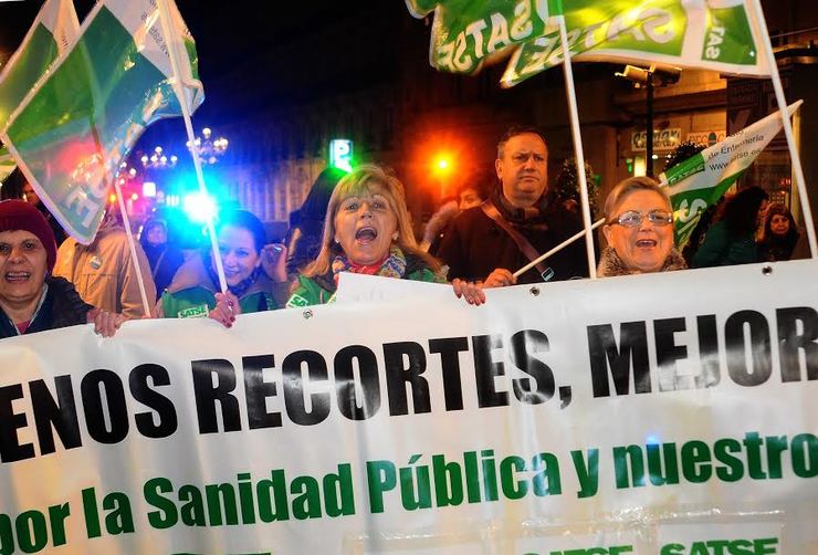 Protestas en Vigo por unha Sanidade pública 