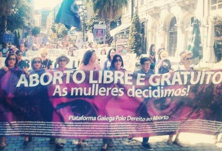 Manifestación en defensa do aborto en Vigo /@gzcontrainfo