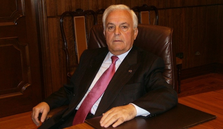 José Luis Baltar durante a súa época de presidente da Deputación de Ourense