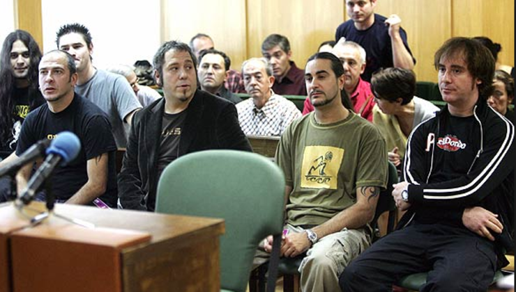 Soziedad Alcohólika no xuízo no que foron absoltos na Audiencia Nacional 