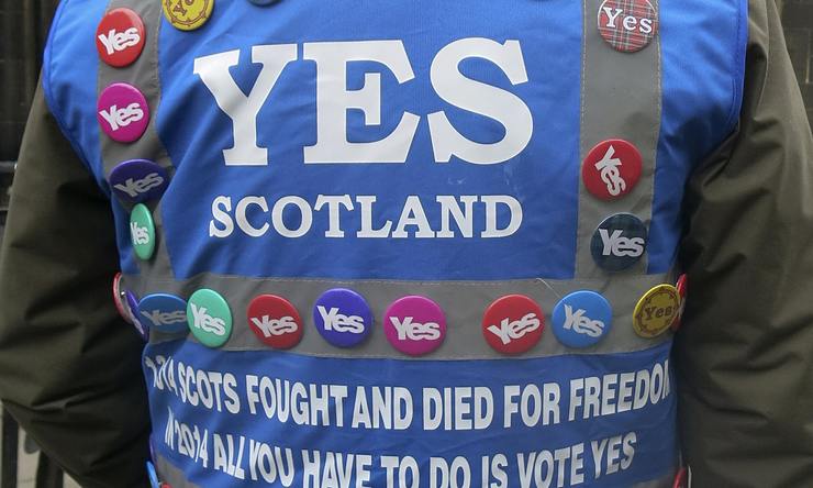 Campaña a favor do si en Escocia
