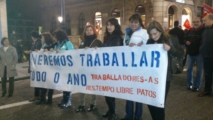 Traballadoras dun centro de tempo libre