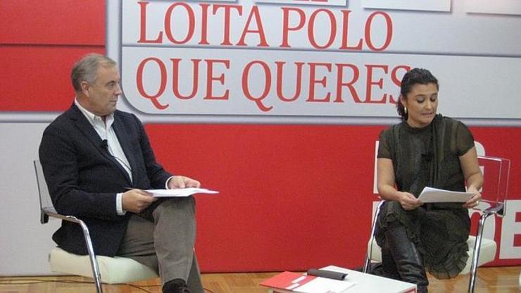 Pachi Vázquez e Laura Seara nun acto conxunto