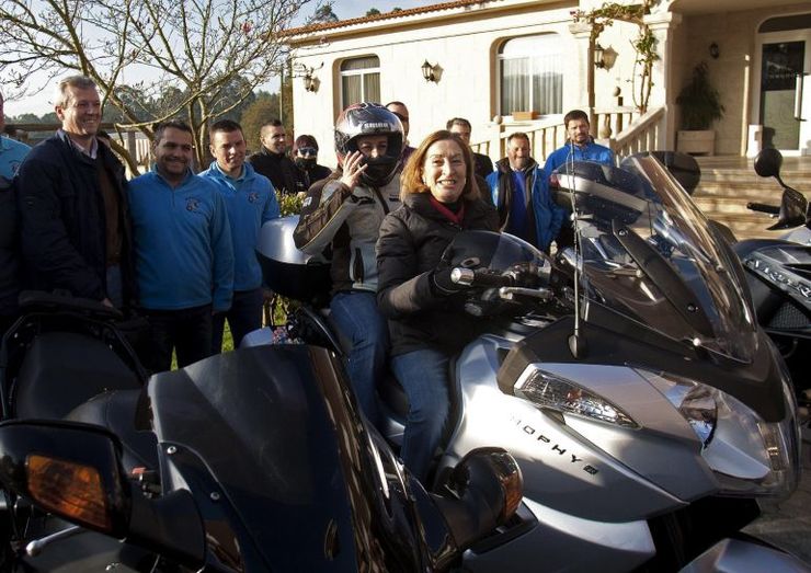 Ana Pastor na moto do secretario xeral do PPdeG, Alfonso Rueda 