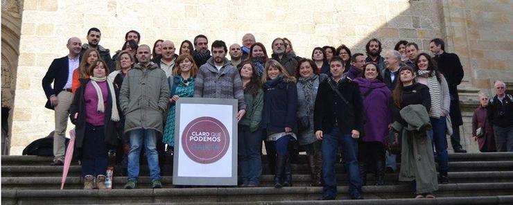 Equipo de Claro que Podemos, que lidera Breogán Rioboo