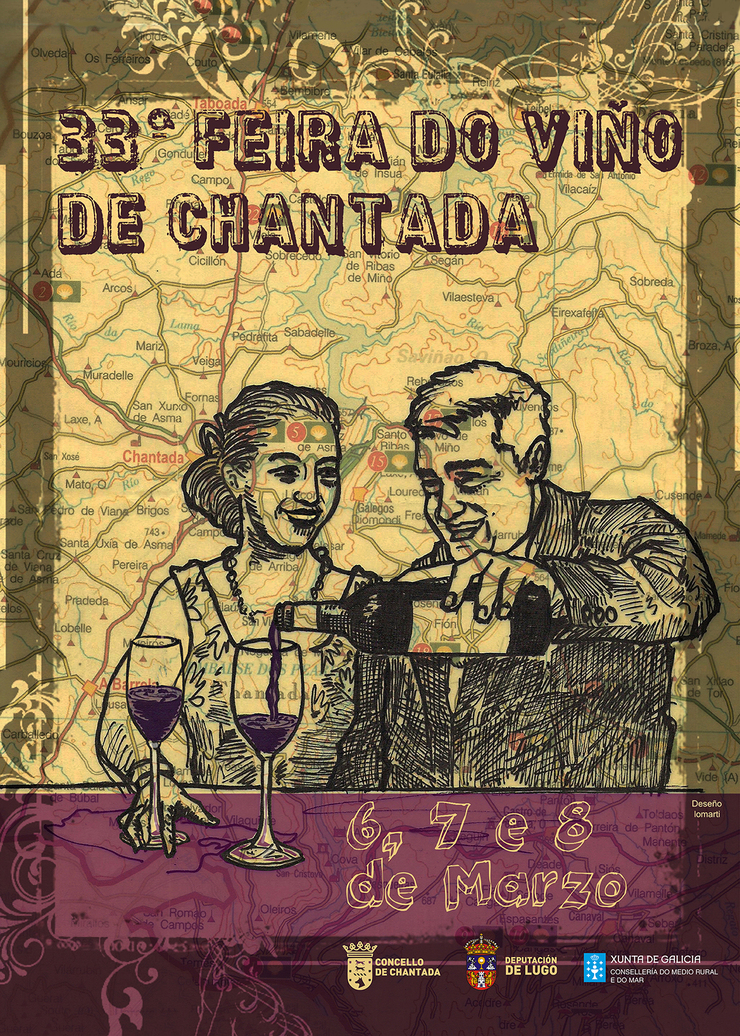 CARTEL DA FEIRA DO VIÑO DE CHANTADA