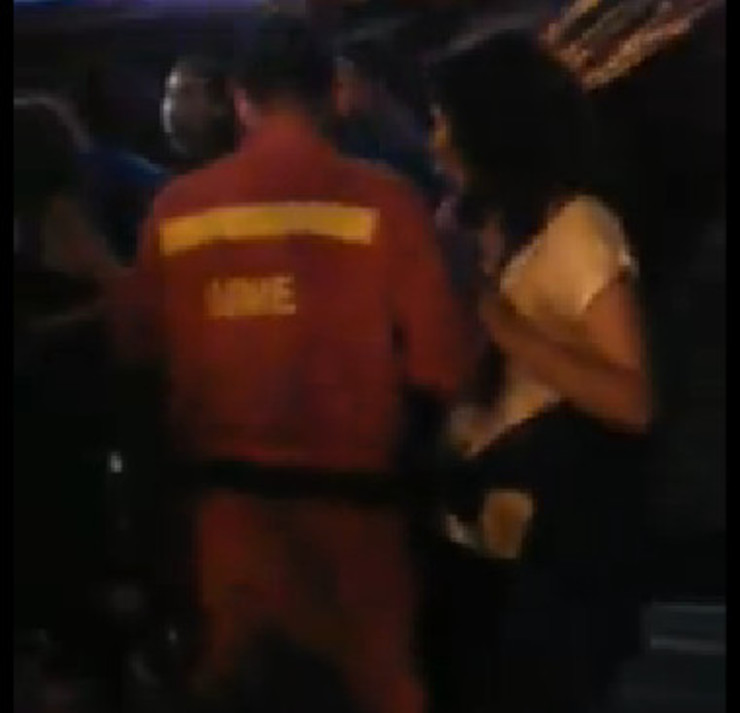Captura dun video cun suposto membro da UME bailando nunha festa 