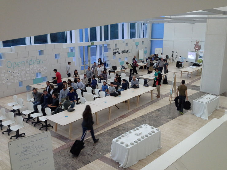 Emprendedores da Galicia Open Future na Cidade da Cultura do Monte Gaiás