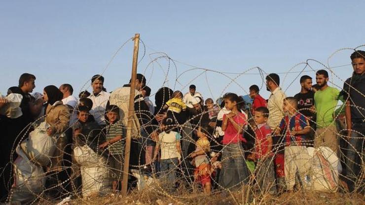 Un grupo de refuxiados sirios.