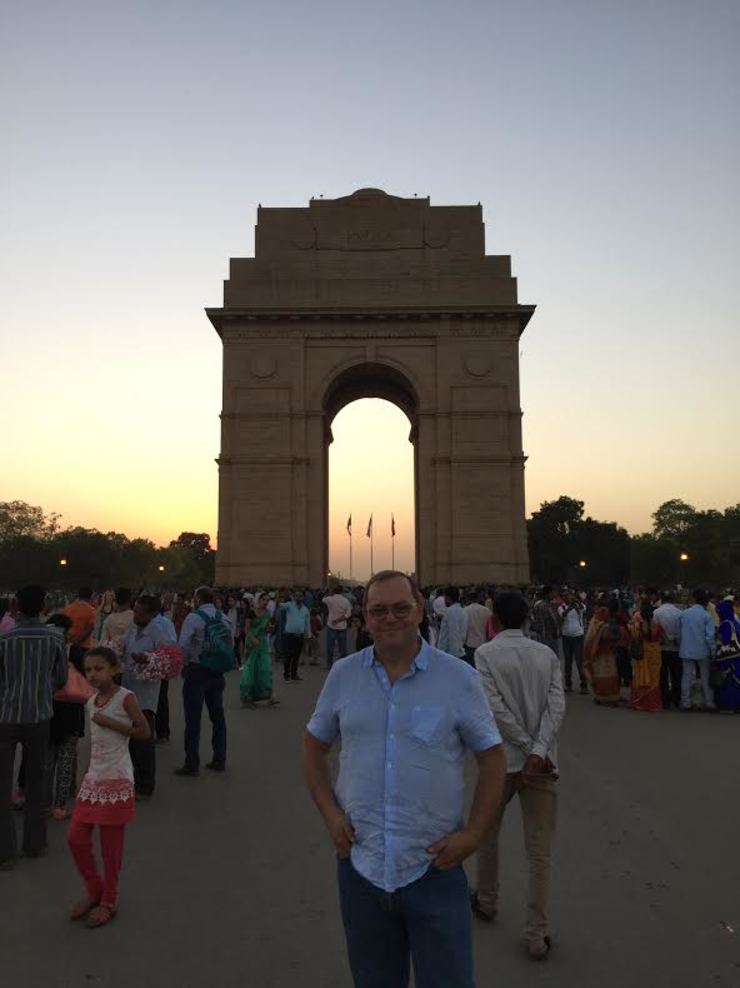 Gabriel Rei-Doval, na India Gate