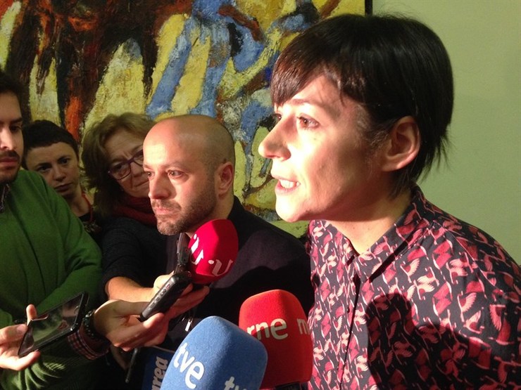 Luis Villares e Ana Pontón nunha comparecencia conxunta ante os medios 