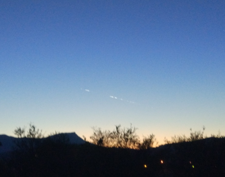 Meteorito fotografado onde en Euskadi 