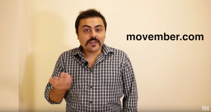 O médico Jon Amil explica a campaña Movember para a loita contra o cancro en homes.