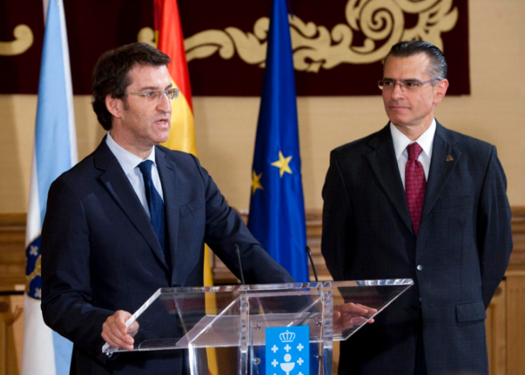 O responsable do Goberno galego e o director xeral de Pemex, Juan José Suárez Coppel, asinaron en 2012 un acordo de colaboración entre Petróleos Mexicanos e a Xunta de Galicia