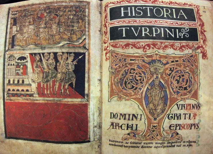 'Historia Turpini', libro IV do Códice Calixtino.