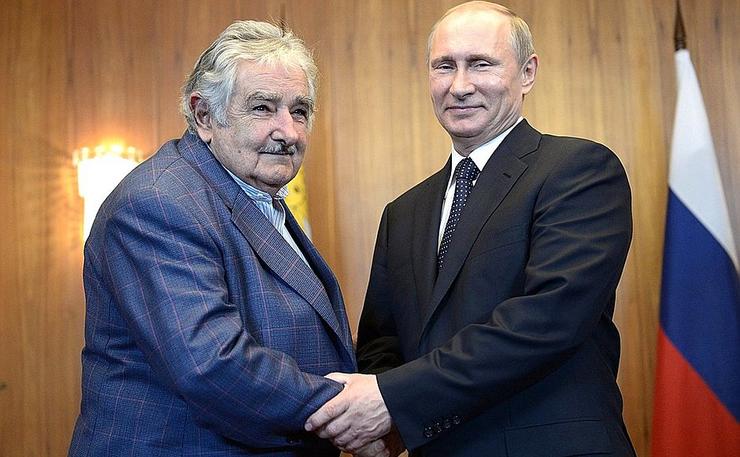 Pepe Mújica co presidente ruso, Vladimir Putin/ presidentoffrussia.com