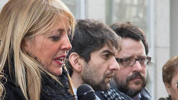 Beatriz Sestayo, líder do PSdeG no Concello de Ferrol, con Jorge Suárez 