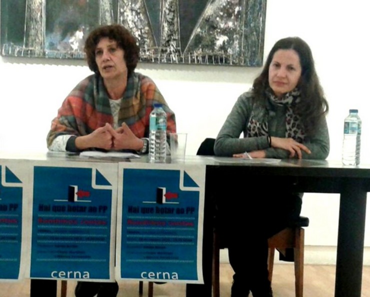 As ex-deputadas de CERNA Chelo Martínez e Mónica Fernández