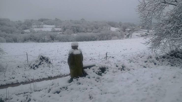 Lalín, chea de neve 