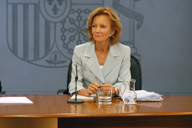 Elena Salgado, ex ministra con Zapatero e conselleira de Nueva Telefonica 