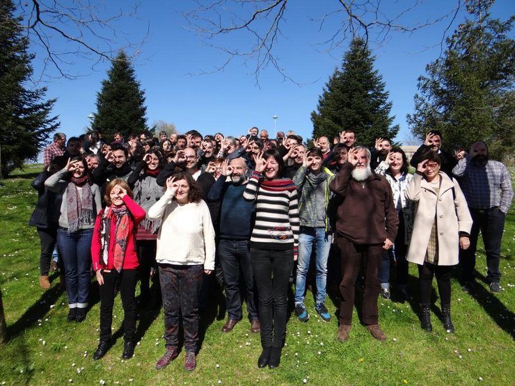 Foto de familia do Consello Nacional do Bloque Nacionalista Galego 