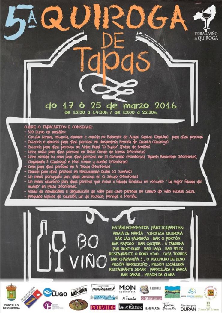 Cartel do concurso de tapas