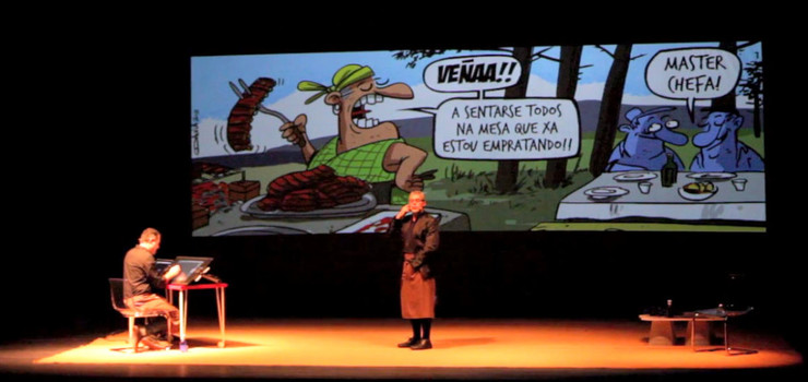 Espectáculo de teatro cómico de Davila e Carlos Blanco 