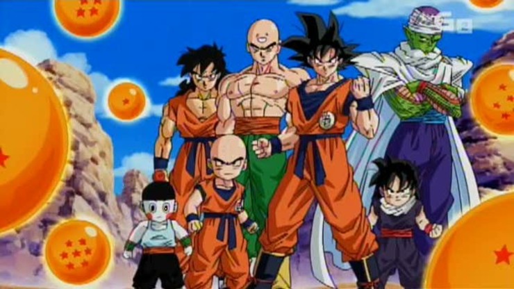 Dragon Ball Z, Songoku e os seus compañeiro e rivais nas Bolas do Dragón 
