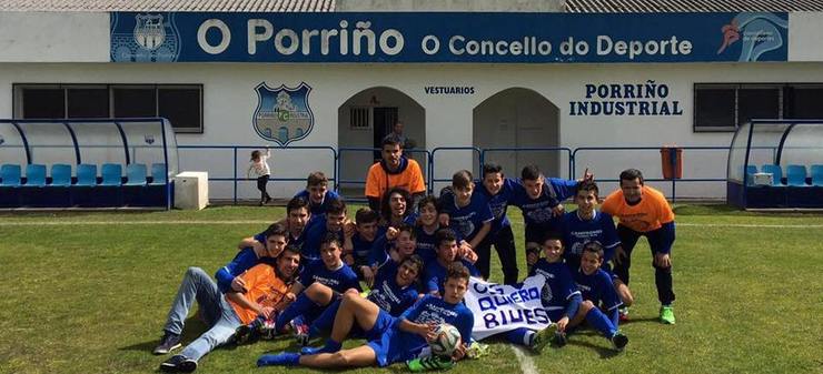 Un dos equipos da canteira do Porriño Industrial. 