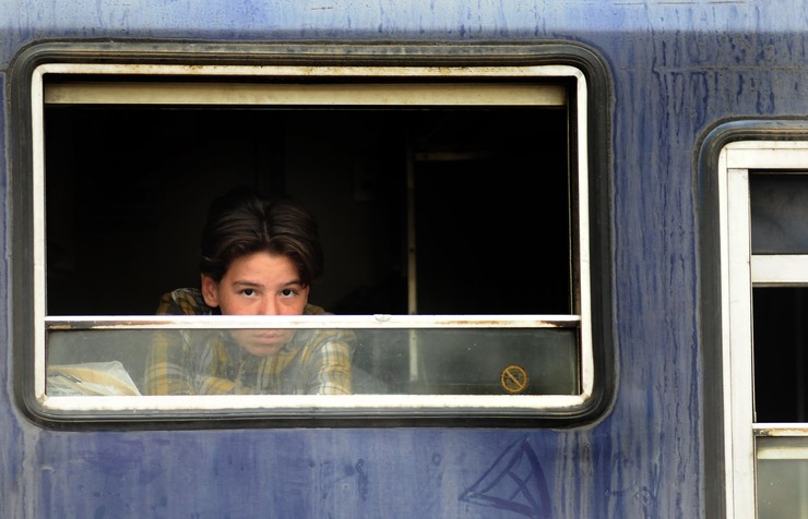 Vivir nun vagón en Idomeni, agardando que Europa abra as súas portas aos refuxiados 