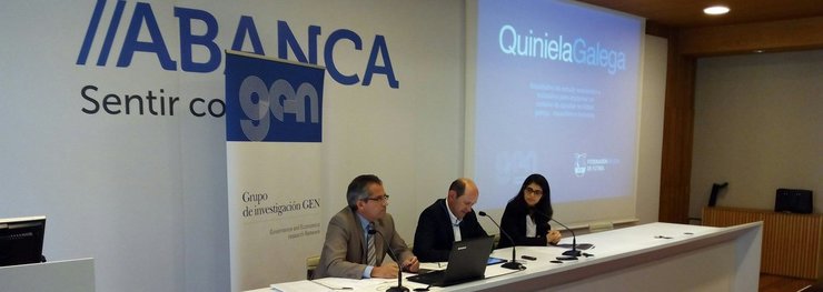 Acto de presentación da Quiniela Galega en Compostela. 