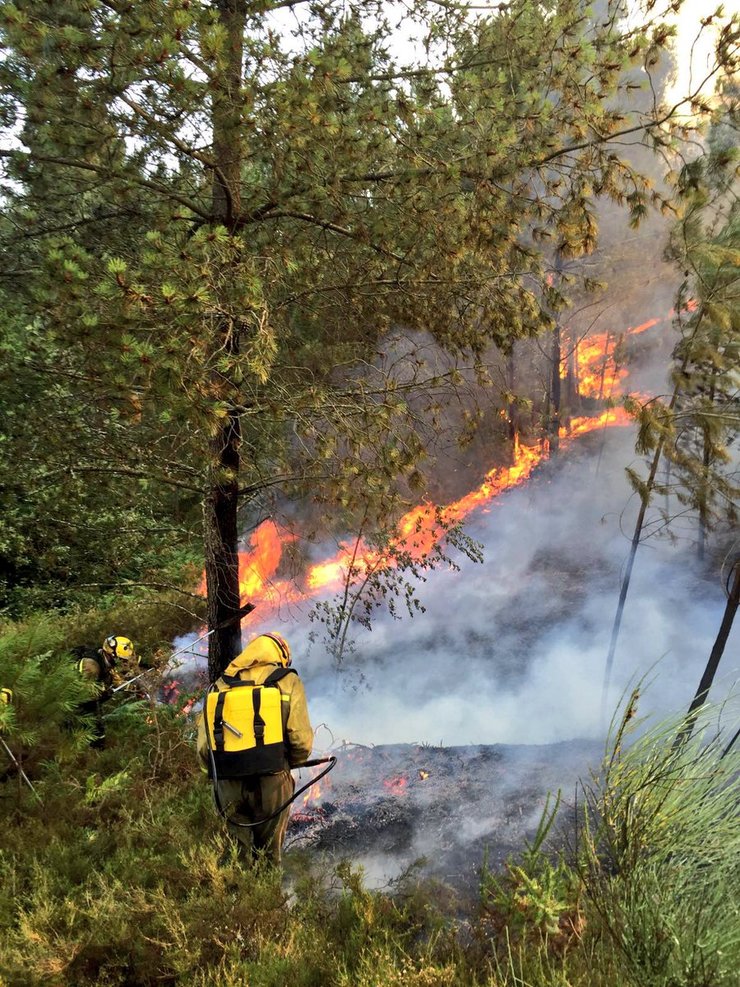 Incendio en Lobios 