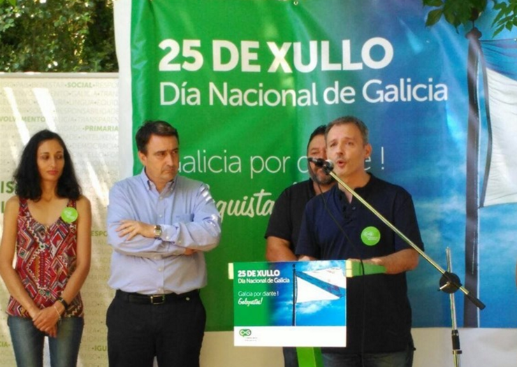 Xoán Bascuas, no acto de Compromiso por Galicia do 25 de xullo 