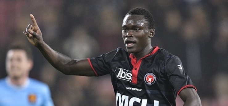Pione Sisto, con só 21 anos un dos mellores xogadores da Liga danesa.