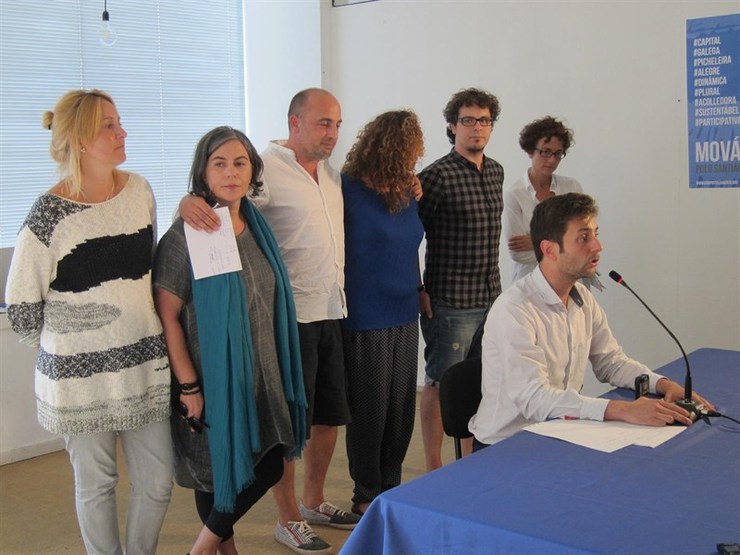 Presentación dos resultados das primarias de En Marea no local de Compostela Aberta en Santiago 
